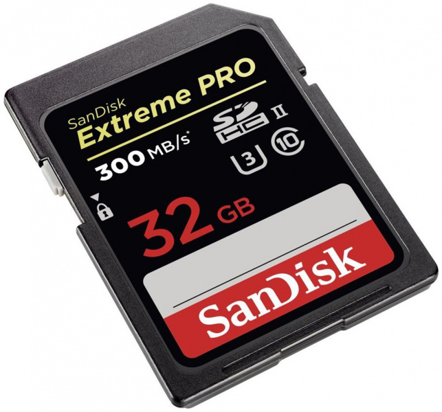 Карта памяти SanDisk Extreme Pro SDHC 32GB Class10 UHS-II (U3) 300/260MB/s фото 1