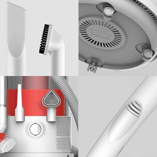 Пылесос Deerma Vacuum Cleaner TJ210, красный фото 2