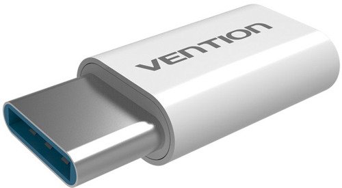 Адаптер-переходник Vention USB Type C M/USB 2.0 micro B 5pin белый фото 1