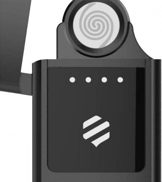 Электронная USB зажигалка ветрозащитная беспламенная Beebest Ultra-thin Charging Lighter Black (L101) фото 4