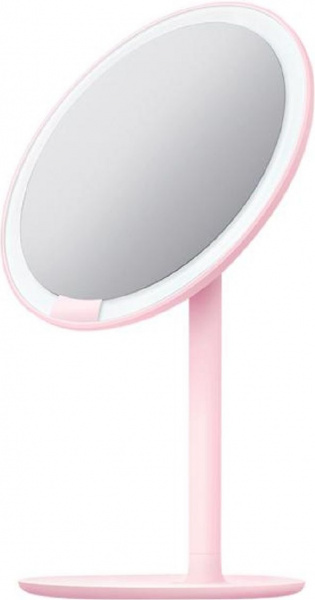 Зеркало косметическое настольное Amiro Lux High Color (AML004) с подсветкой розовый фото 1