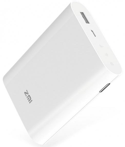 Внешний аккумулятор Xiaomi Mi Power Bank ZMI 7800mAh + 4G modem MF855 белый фото 2