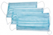 Маска защитная одноразовая трехслойная (50 шт.) - фото