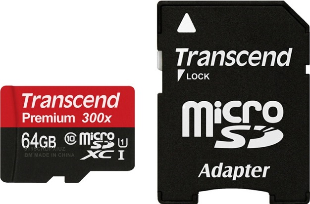 Карта памяти Transcend microSDXC Premium 400X Class 10 UHS-I U1 (60/10MB/s) 64GB + ADP фото 1