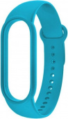 Ремешок силиконовый для Mi Band 5, голубой - фото