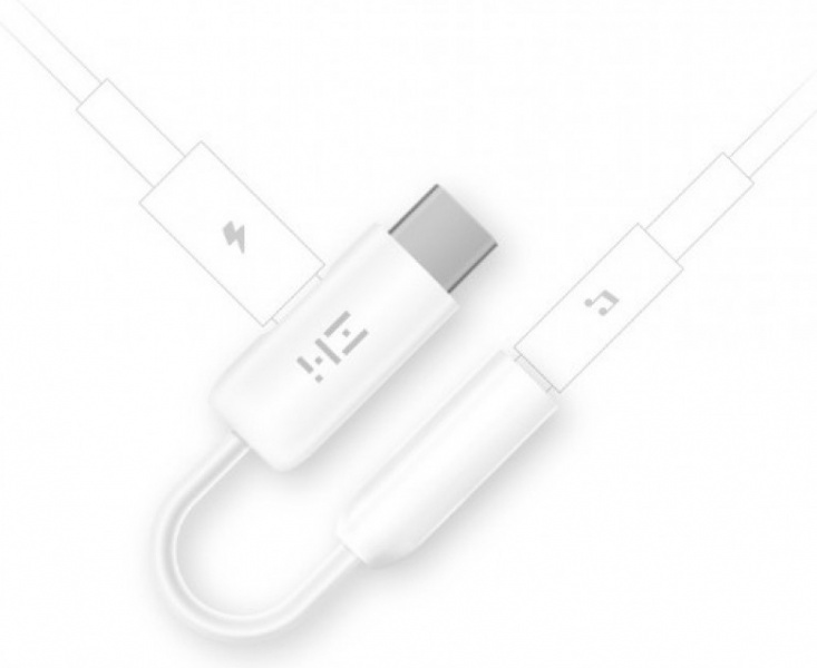 Адаптер Xiaomi ZMI USB-C/Jack 3.5mm (AL711) белый фото 2