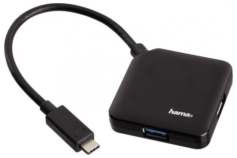 Разветвитель USB 3.1 Hama 4 порта Черный фото 1