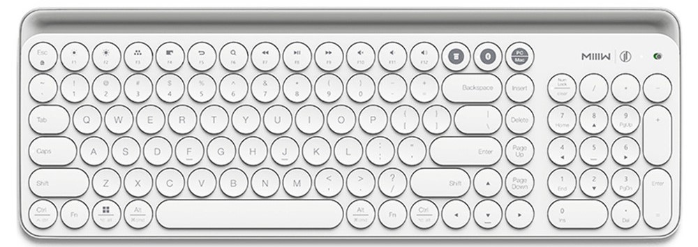 Клавиатура MIIIW Bluetooth беспроводная белая (ENG) фото 1