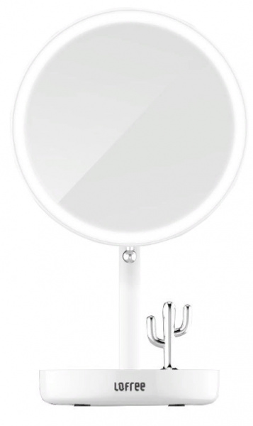 Настольное зеркало Xiaomi Lofree Morning Light LED Beauty Mirror Official Standard, белый фото 1