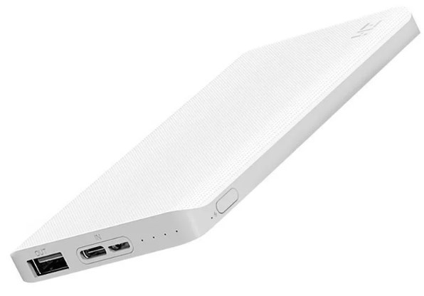 Внешний аккумулятор Xiaomi Mi Power Bank ZMI 10000 mah QB810 белый фото 3